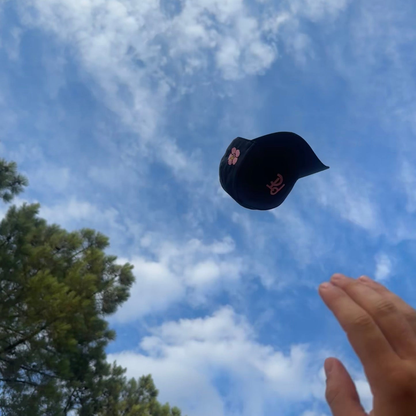 casquette de baseball fleur