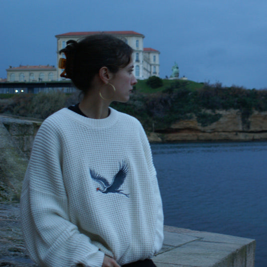 knitwear umusambi - blanc