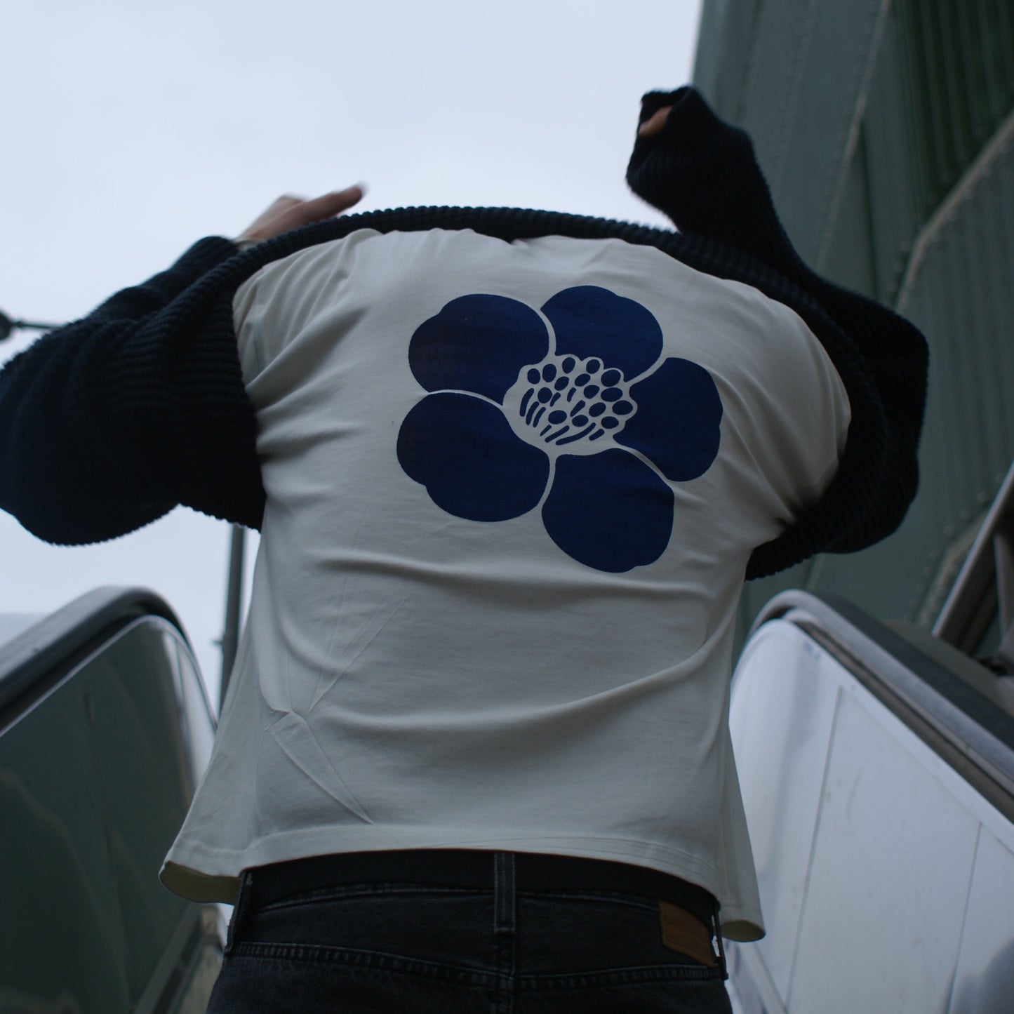 t-shirt manche longue Fleur