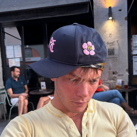 casquette de baseball fleur